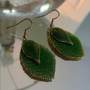 Dangly Leaf Earrings